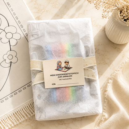 Ausmalbarer Kinder Gebetsteppich